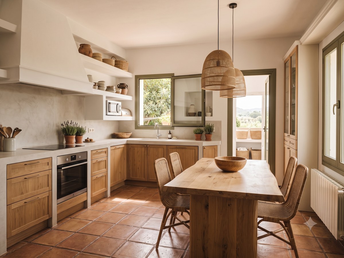 New country kitchen at Casa Son Cabaspre