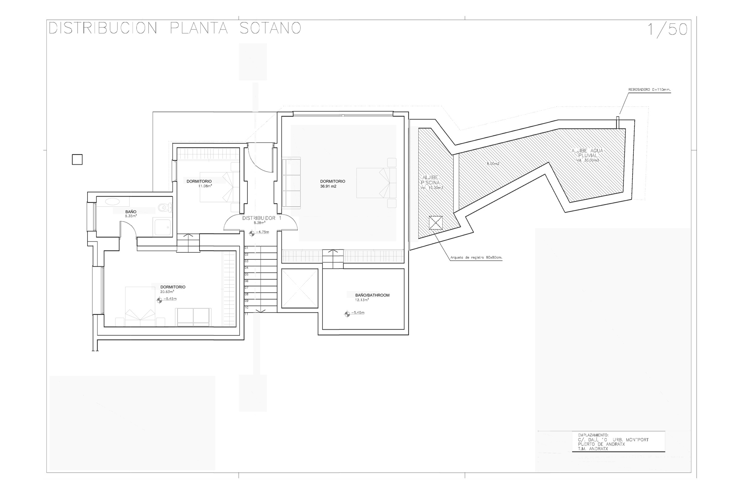 Casa Sunshine — basement floor plan