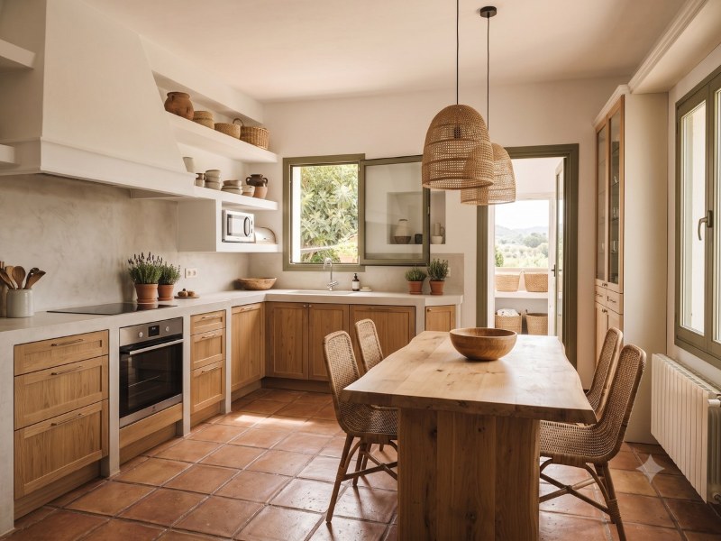 The new kitchen at Casa Son Cabaspre as drawn in the plan