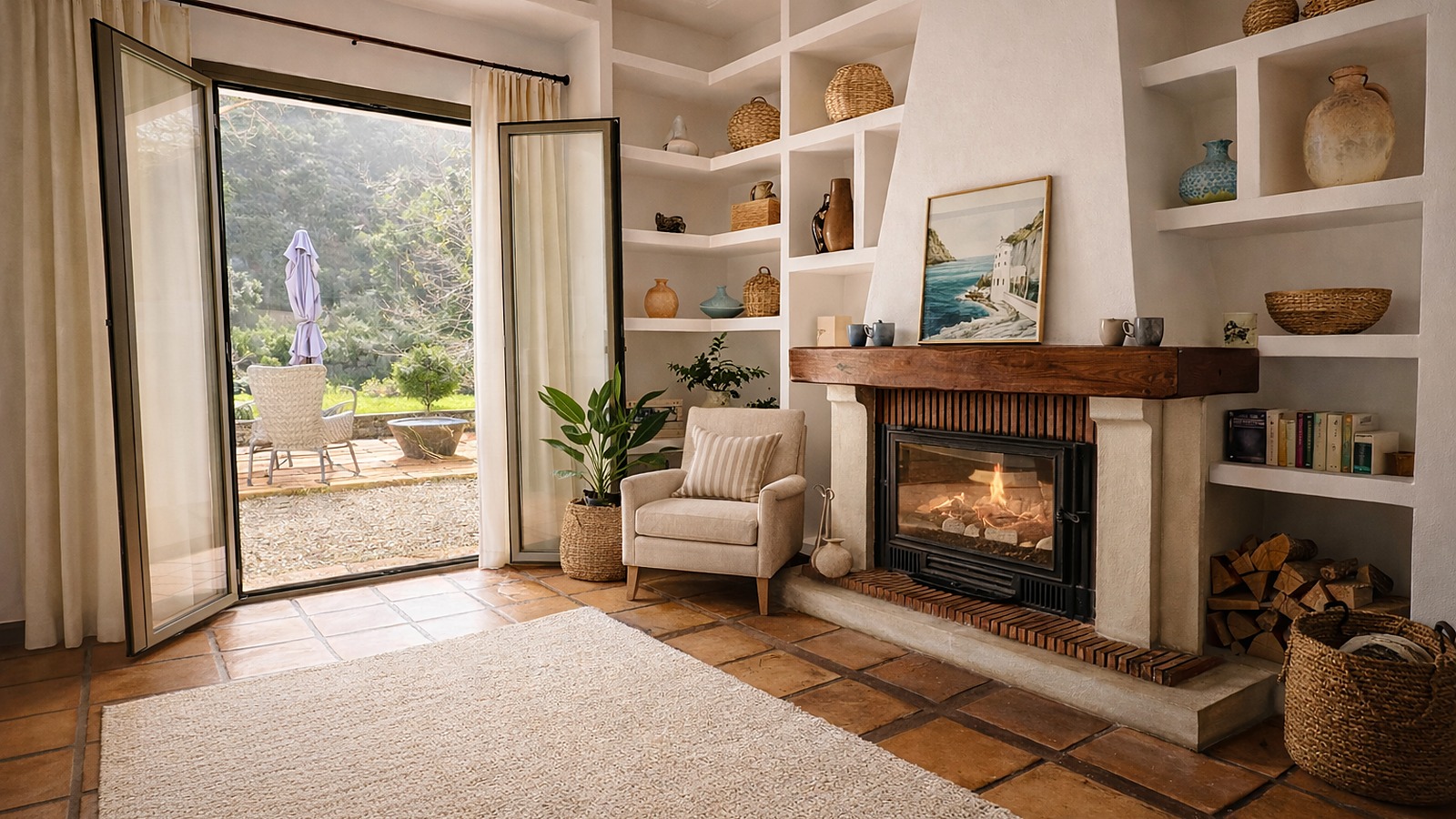 The sitting room at Casa Son Cabaspre as drawn in the interior proposal