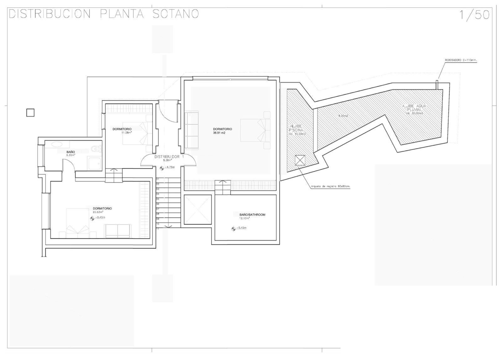 Casa Sunshine lower level floor plan