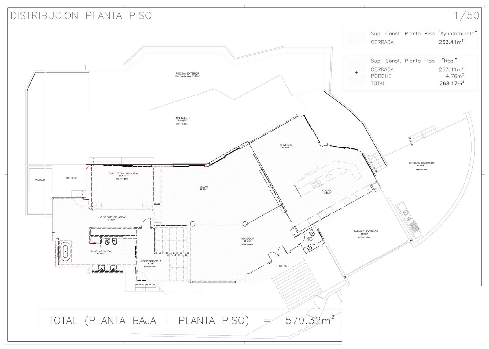 Casa Sunshine upper level floor plan