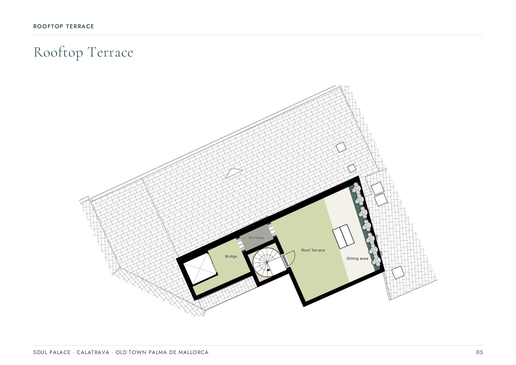 Soul Palace rooftop terrace plan