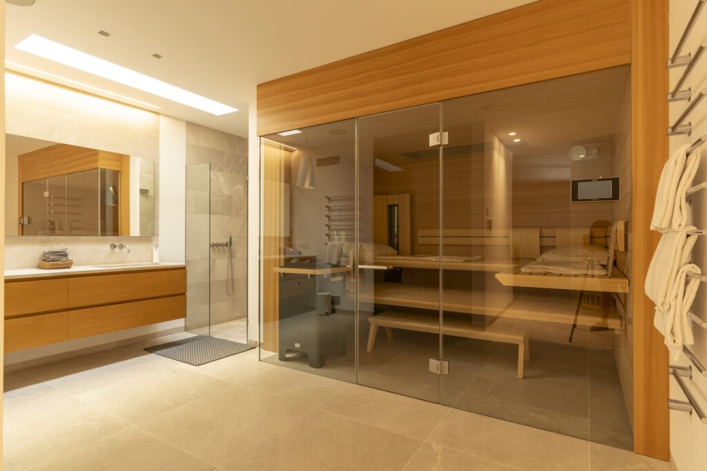Sauna and wellness area